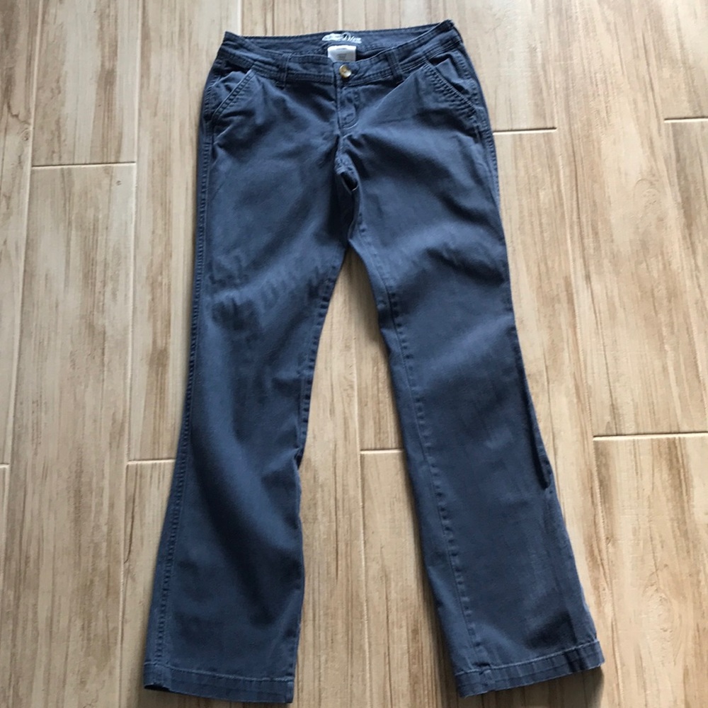 Navy blue bootcut chinos Size 2P
